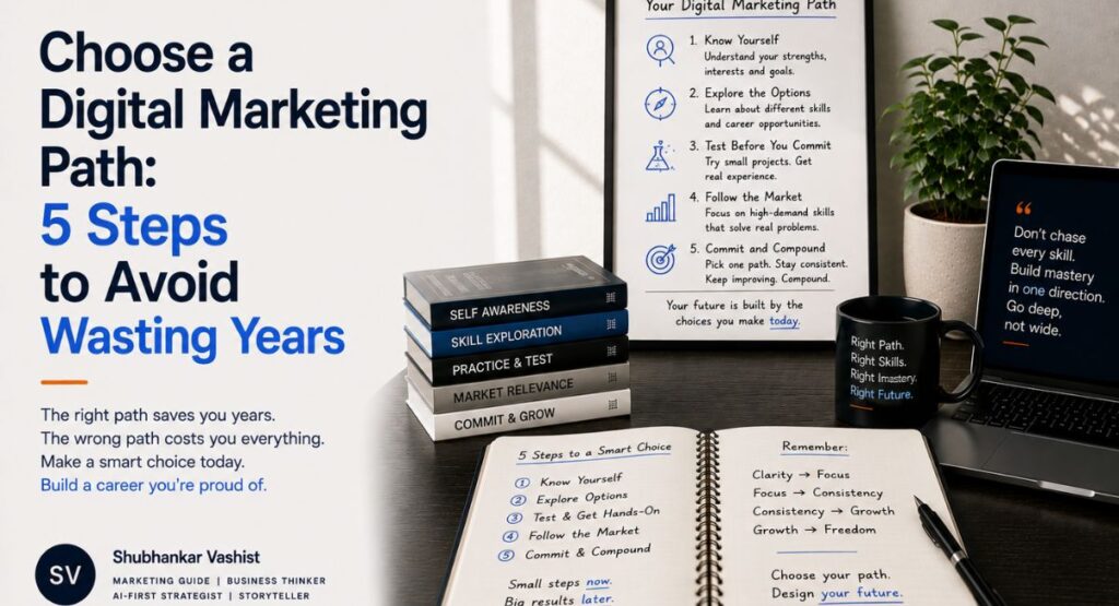 Choose a Digital Marketing Path: 5 Steps to Avoid Wasting Years