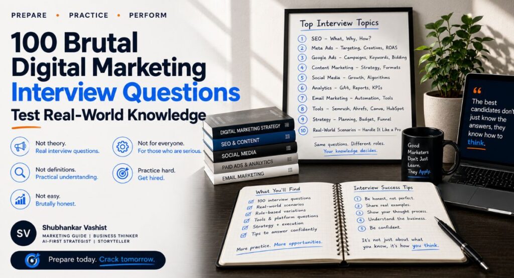 100 Brutal Digital Marketing Interview Questions Test Real-World Knowledge